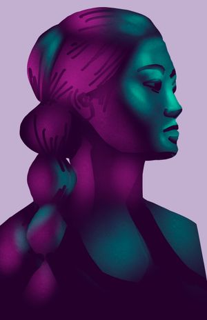 Brushes (digital portrait experiments)