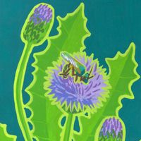Butterfly Garden: Thistle & Bee