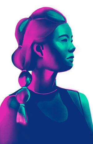 Brushes (digital portrait experiments)