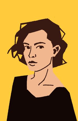 Straight Lines (digital portrait experiment)