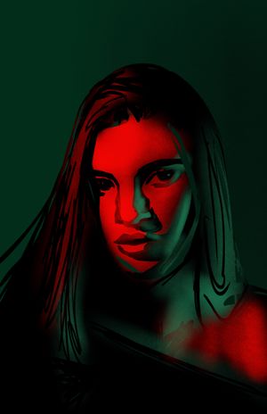 Clipping 2 (digital portrait experiment