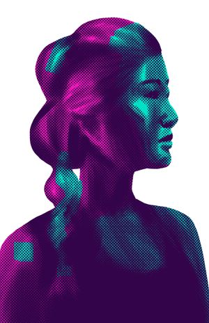 Brushes (digital portrait experiments)