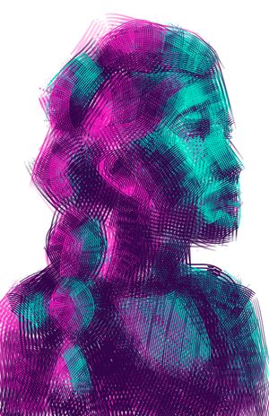 Brushes (digital portrait experiments)