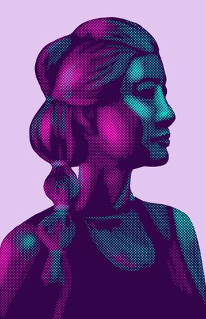 Brushes (digital portrait experiments)